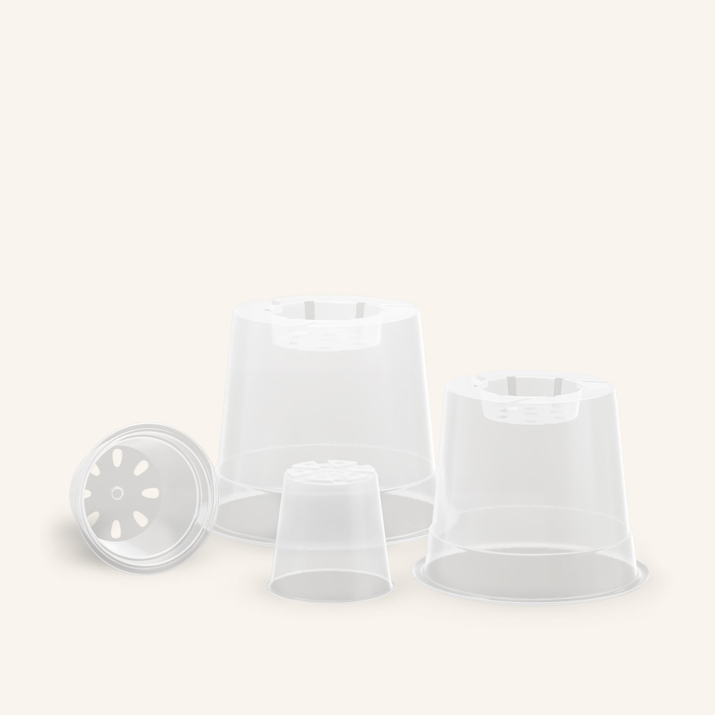 Macetas transparentes para orquídeas