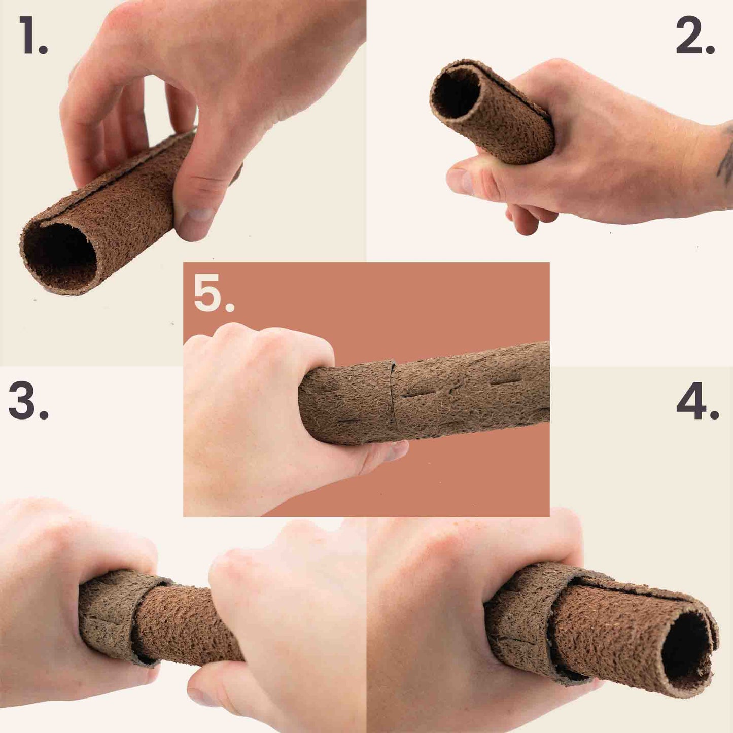 Biobased Climbing Pole (5x, including 15x clips & connectors)