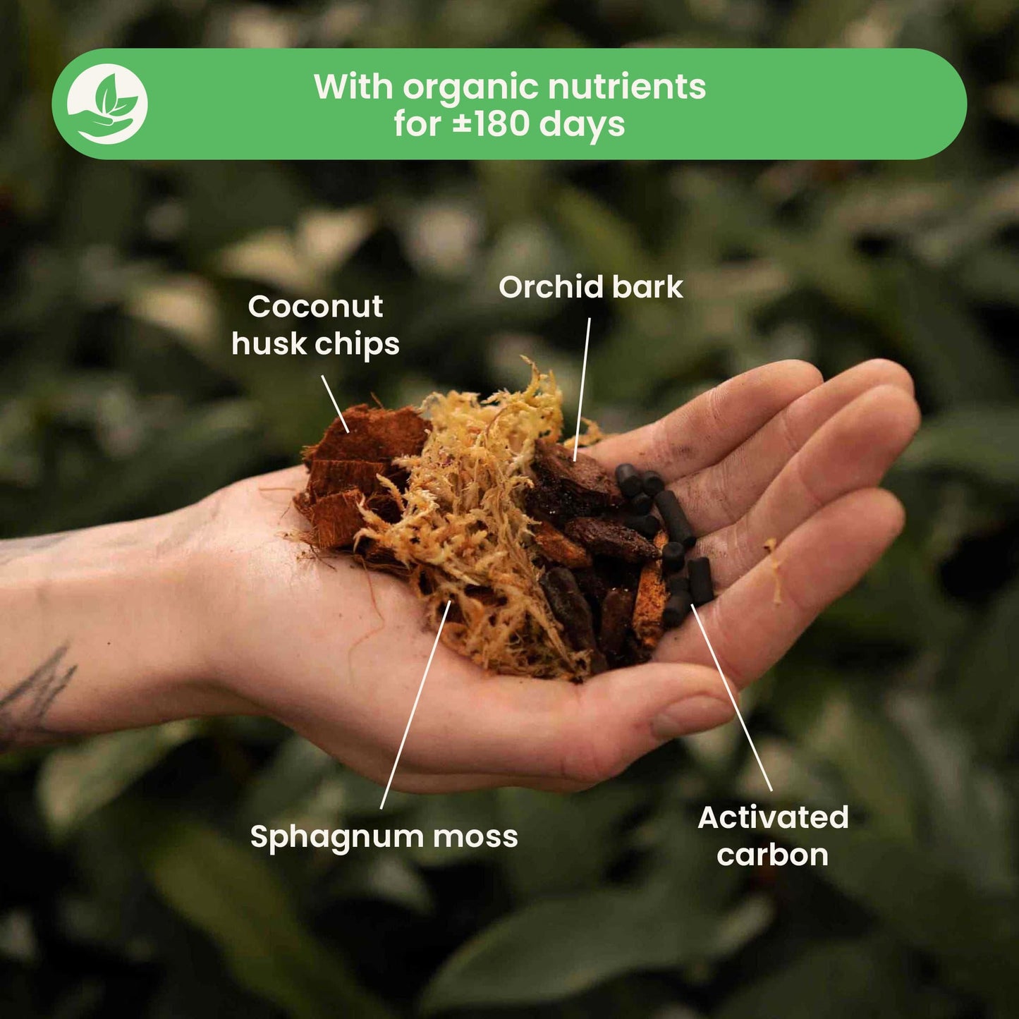 Mezcla para orquídeas