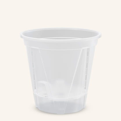 Macetas con riego automático transparentes