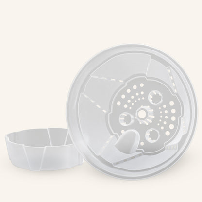 Macetas con riego automático transparentes